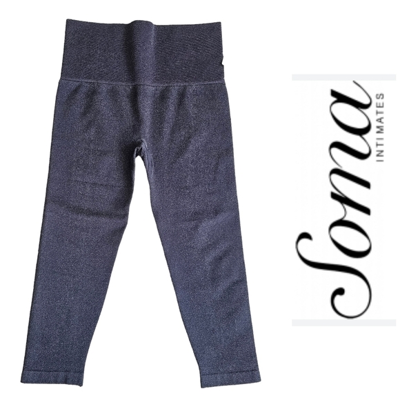 SOMA Slimming Denim Crop Legging in Blue Indigo NWT Size Medium - Picture 7 of 7